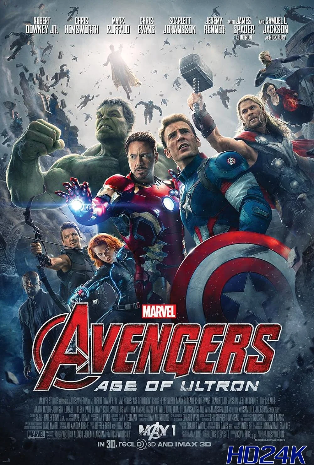 ดูหนัง Avengers  Age of Ultron อเวนเจอร์ส  มหาศึกอัลตรอนถล่มโลก (2015)