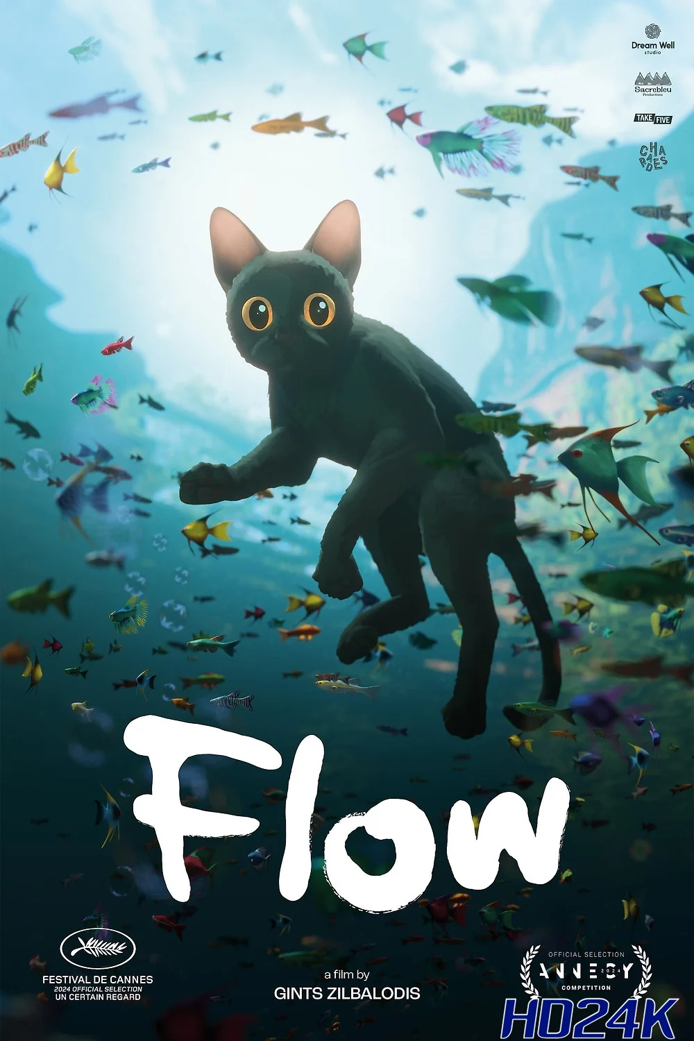 ดูหนัง Flow ผจญภัยน้ำท่วมโลก (2024)